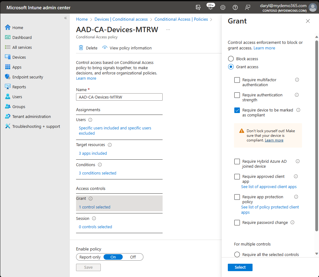 Conditional Room My Demo 365: Teams Rooms on Windows â Enrollment, Compliance ...